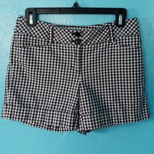 White House Black Market Gingham Shorts